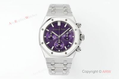 APS Factory Audemars Piguet Royal Oak 41mm Calibre 4401 Movement Purple Face WG Band Watch